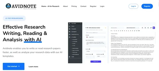 AVIDNOTE preview