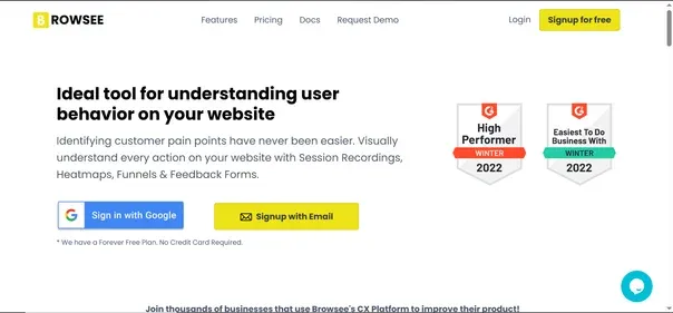 Browsee preview