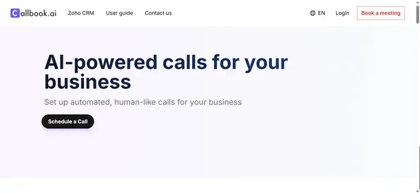 CallBook AI preview