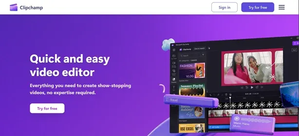 Clipchamp preview