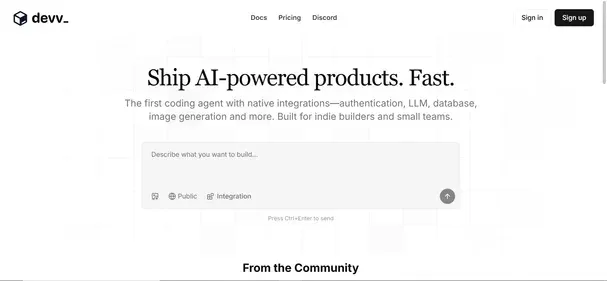 DEVV AI preview