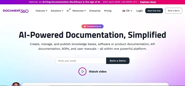 Document360 preview