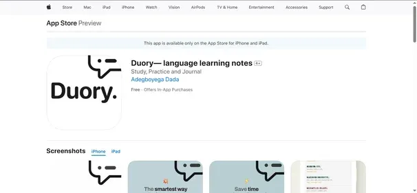 DUORY APP preview