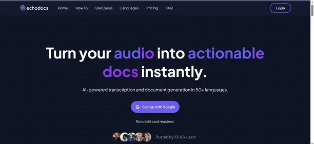 ECHO DOCS AI preview