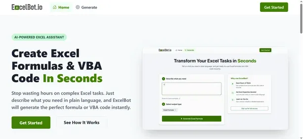 EXCELBOT IO preview