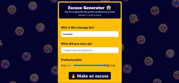Excuses AI preview
