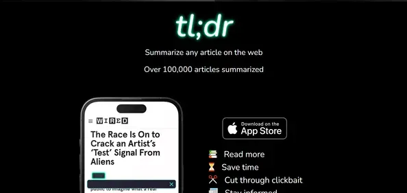 GETTLDR APP preview