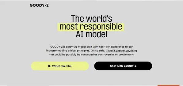 GOODY2 AI preview