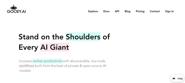 Gooey AI preview