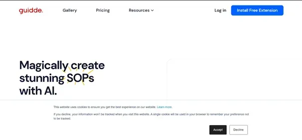Guidde AI preview