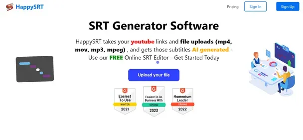 HAPPYSRT AI preview