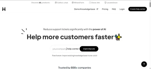 Help Center preview