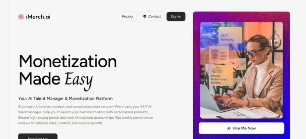 iMerch AI preview