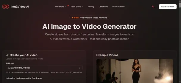 IMG2VIDEOAI preview