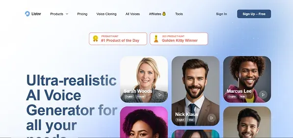 Listnr AI preview