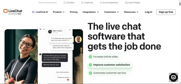 LiveChat preview