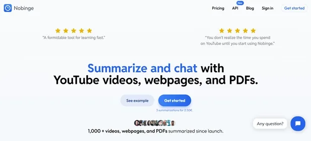 NOBINGE preview