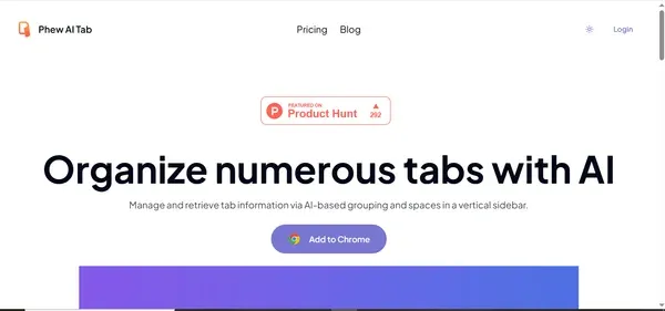 PHEW AI TAB preview