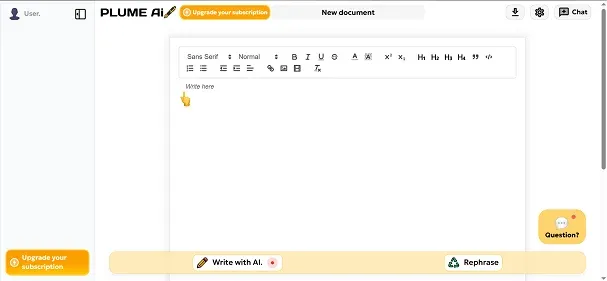 Plume AI preview