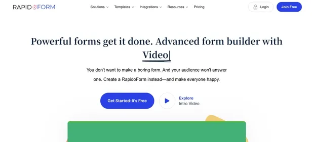 RAPIDO FORM preview