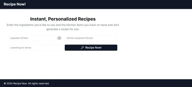 Recipe Now preview