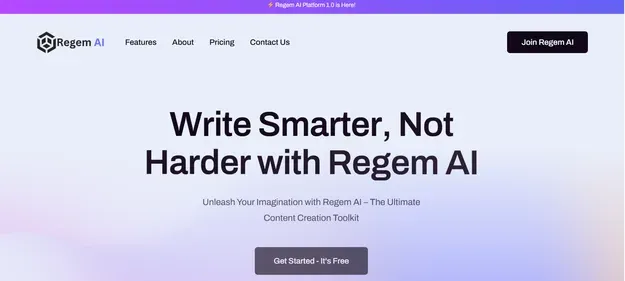 REGEM AI preview