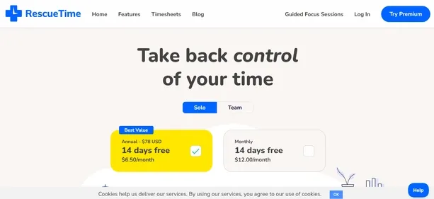 RescueTime preview