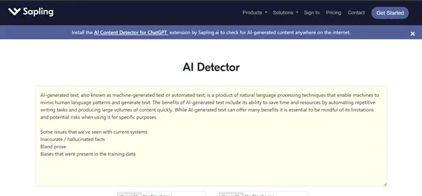 SAPLING AI preview