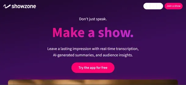 SHOWZONE preview