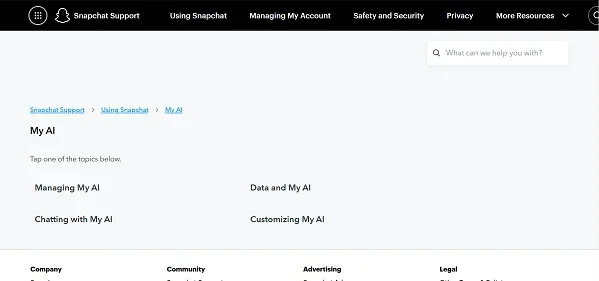 SNAPCHAT AI preview