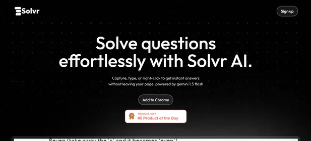 SOLVR preview