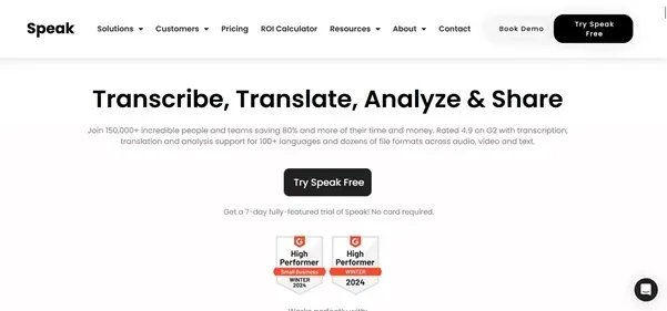 Speak AI preview