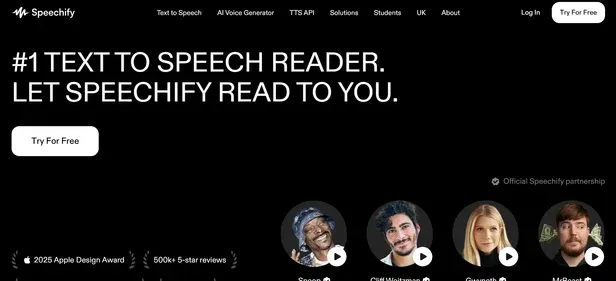 Speechify preview