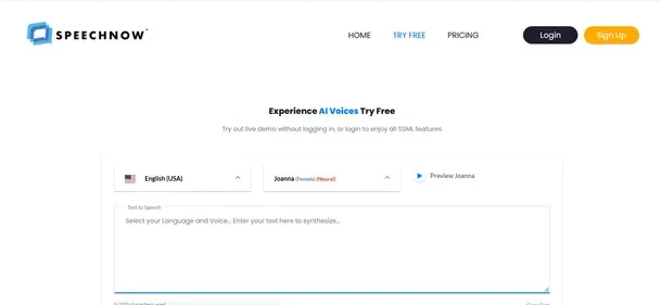 SPEECHNOW preview