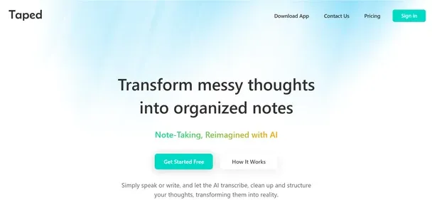 TAPED AI preview