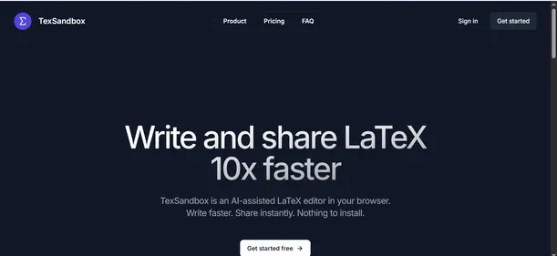 TexSandbox preview