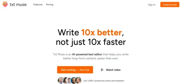 TXT MUSE preview