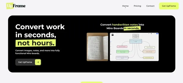 Upframe preview