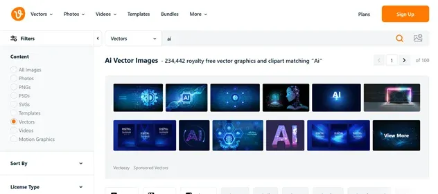Vecteezy AI preview