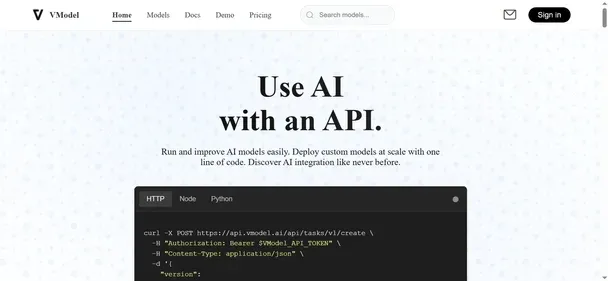 VMODEL AI preview