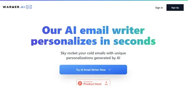 WARMER AI preview
