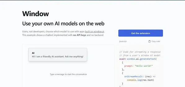 WINDOW AI preview