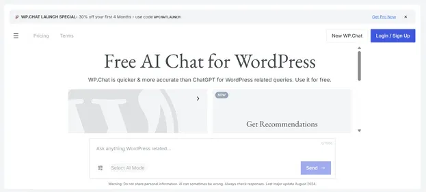 WP Chat preview