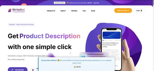 WRITEBOT IO preview