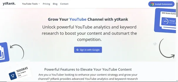 YTRANK AI preview